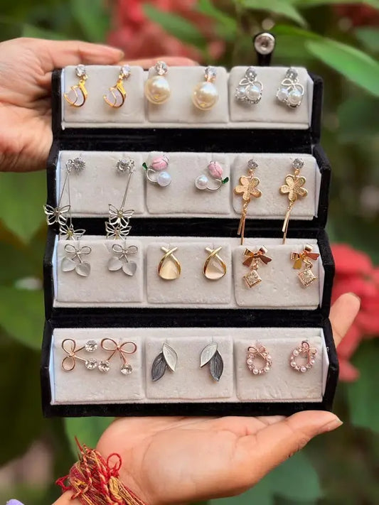 SET OF 12 WESTERN EARRINGS